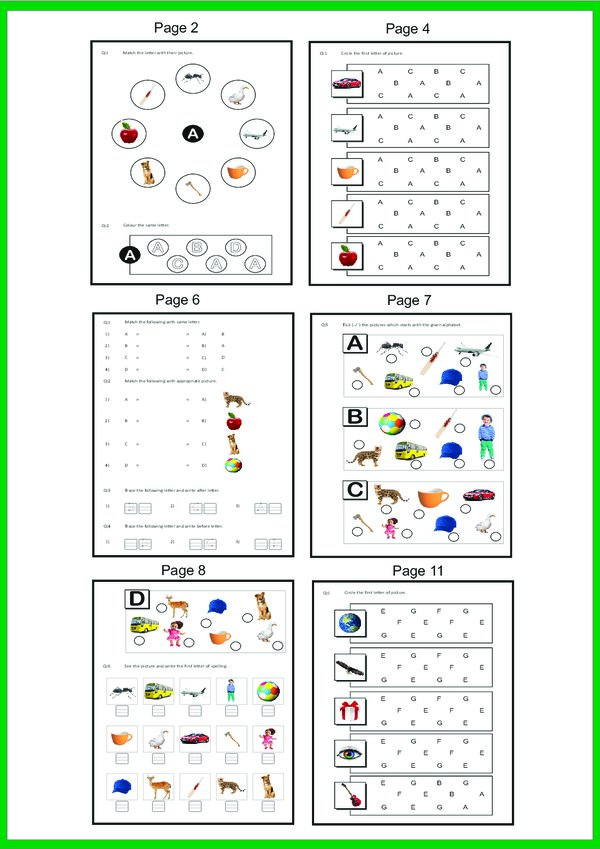 A TO Z Capital Letters Activity Book: Interactive Alphabet Learning for Kids