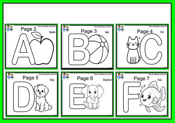 ABC Capital Letter Coloring Workbook for Kids | Alphabet Picture Drawing & Tracing Activity Book (A-Z)